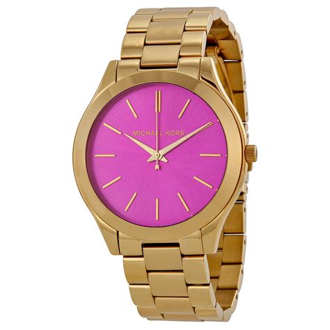 michael kors damenuhr mk3264 pink|Michael Kors Runway Pink Dial Ladies Watch MK3264.